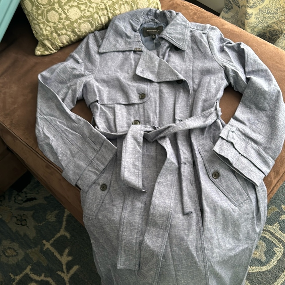 Banana Republic blue trench